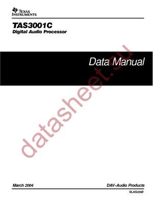 TAS3001CPWG4 datasheet  